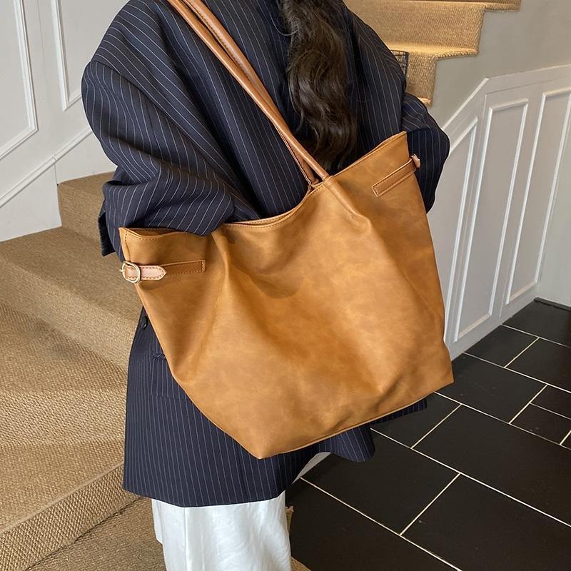 Elegant Vintage Bag, Large Capacity Shoulder Bag, Commuter Handbag, Daily Commuter Purse, Simple Versatile Daily Use for Women, All Seasons