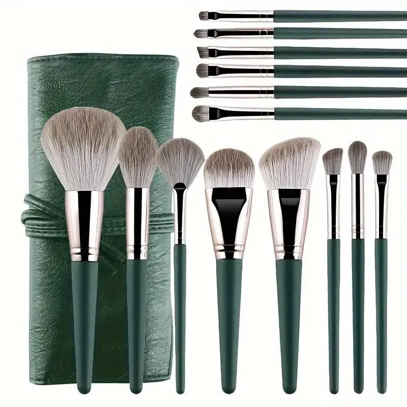 14-Piece Makeup Brush Set, Soft Bristle Portable Eyeshadow Powder Blender, Foundation Blush Tool, Perfect Gift for Girls