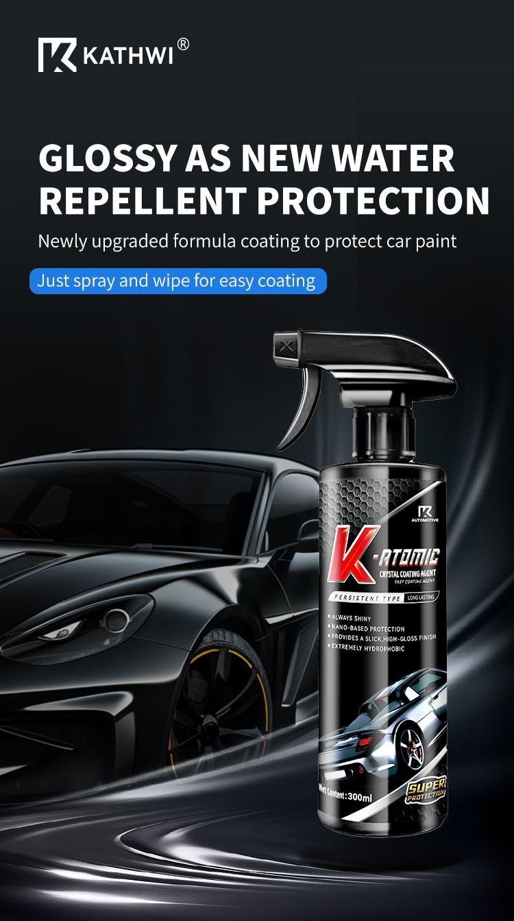 KATHWI Car Coating Spray-3X More Powerful Advanced Automobile Quick-acting Coating Agent With Dust -Proof and Glazing Effects -Long Lasting Car Paint Waxing Solution For a Showroom Shine