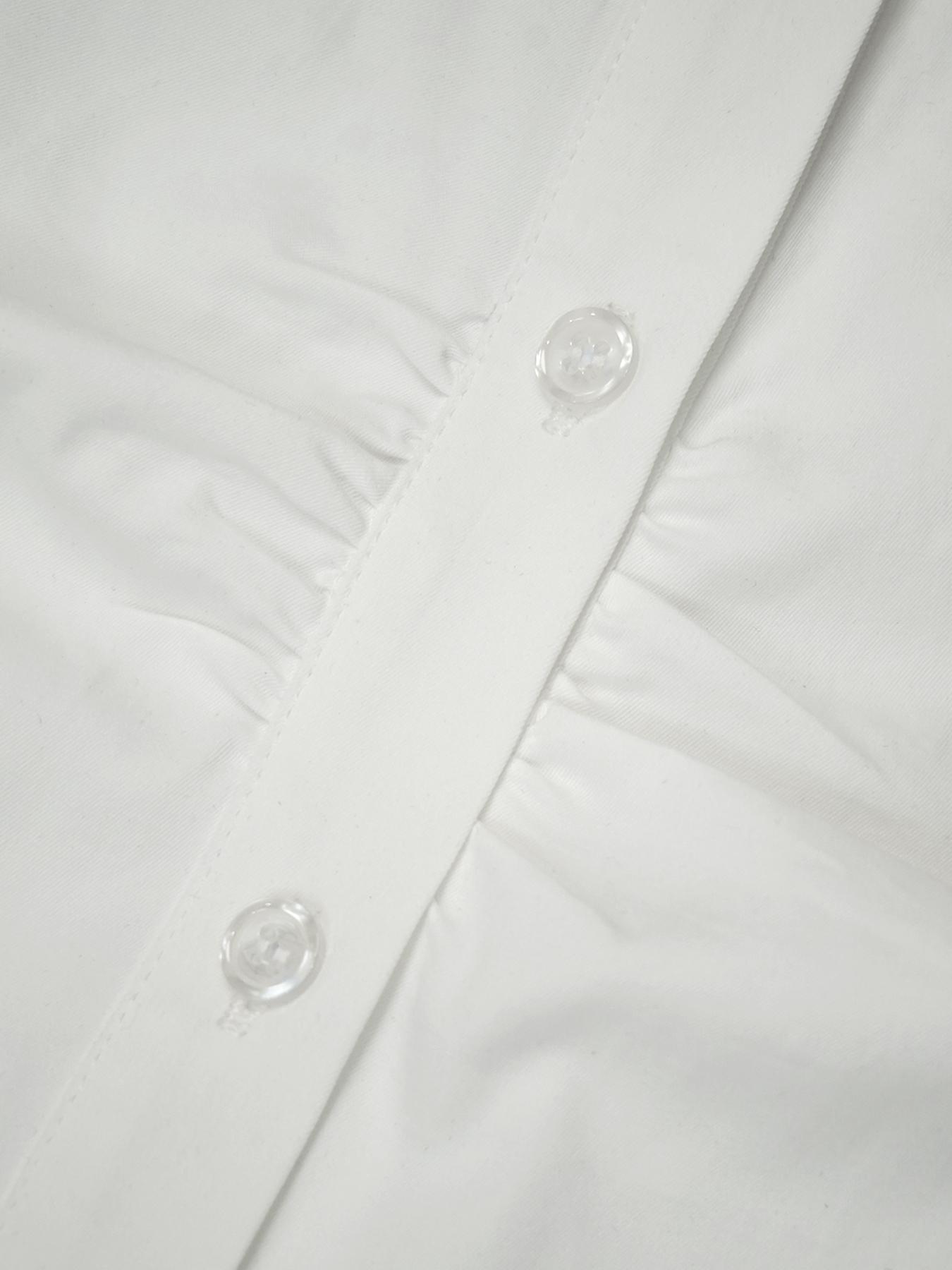 Women's Polo Neck Long Sleeve Top, Loose-Fitting Casual Style, Spring & Fall Fashion, Versatile Daily Wear, Comfortable Fit