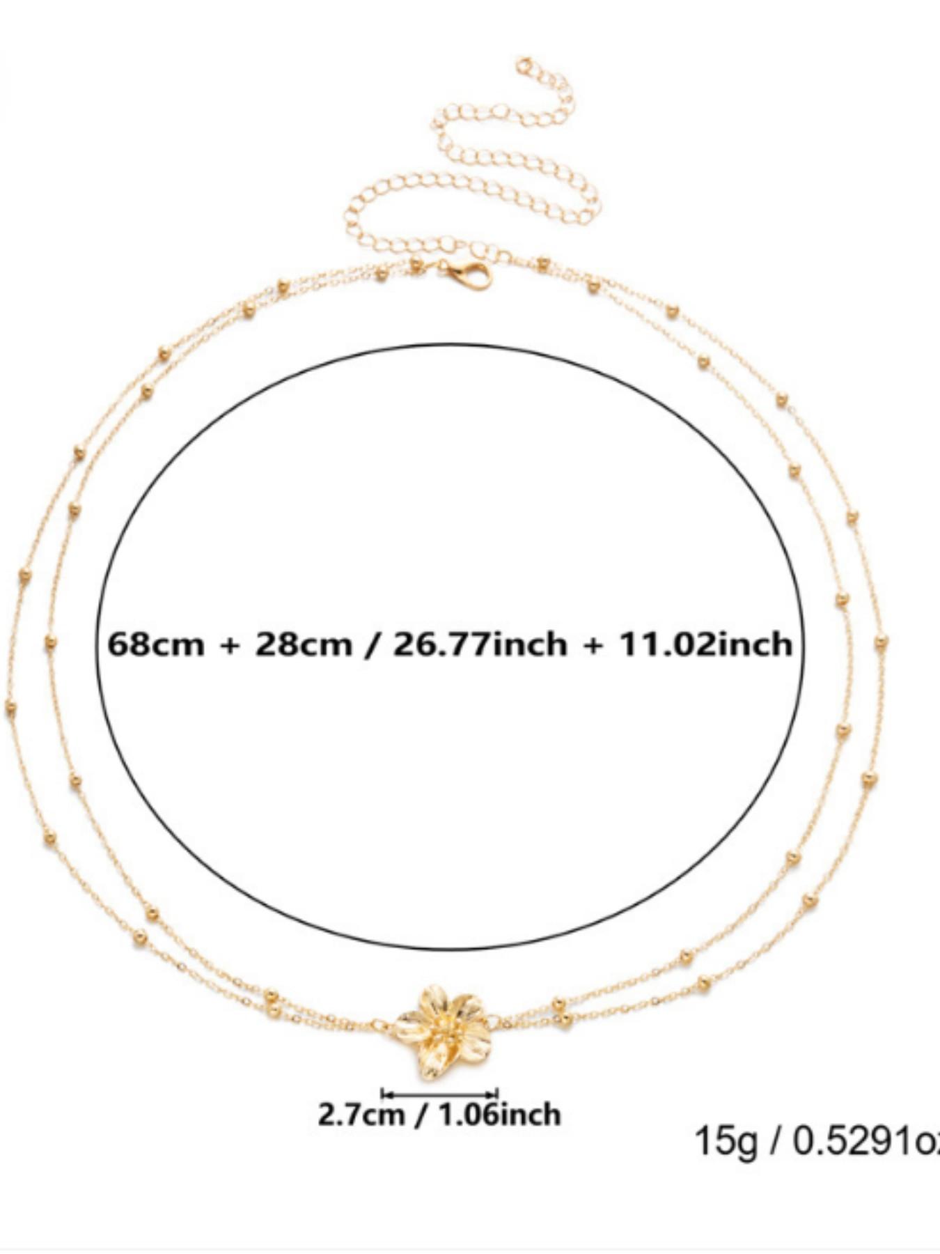 Boho Style Adjustable Waist Chain, Luxurious Double Layer Floral Design, Perfect for Daily Wear, Parties, Dance, Beach, Bikini Accessories