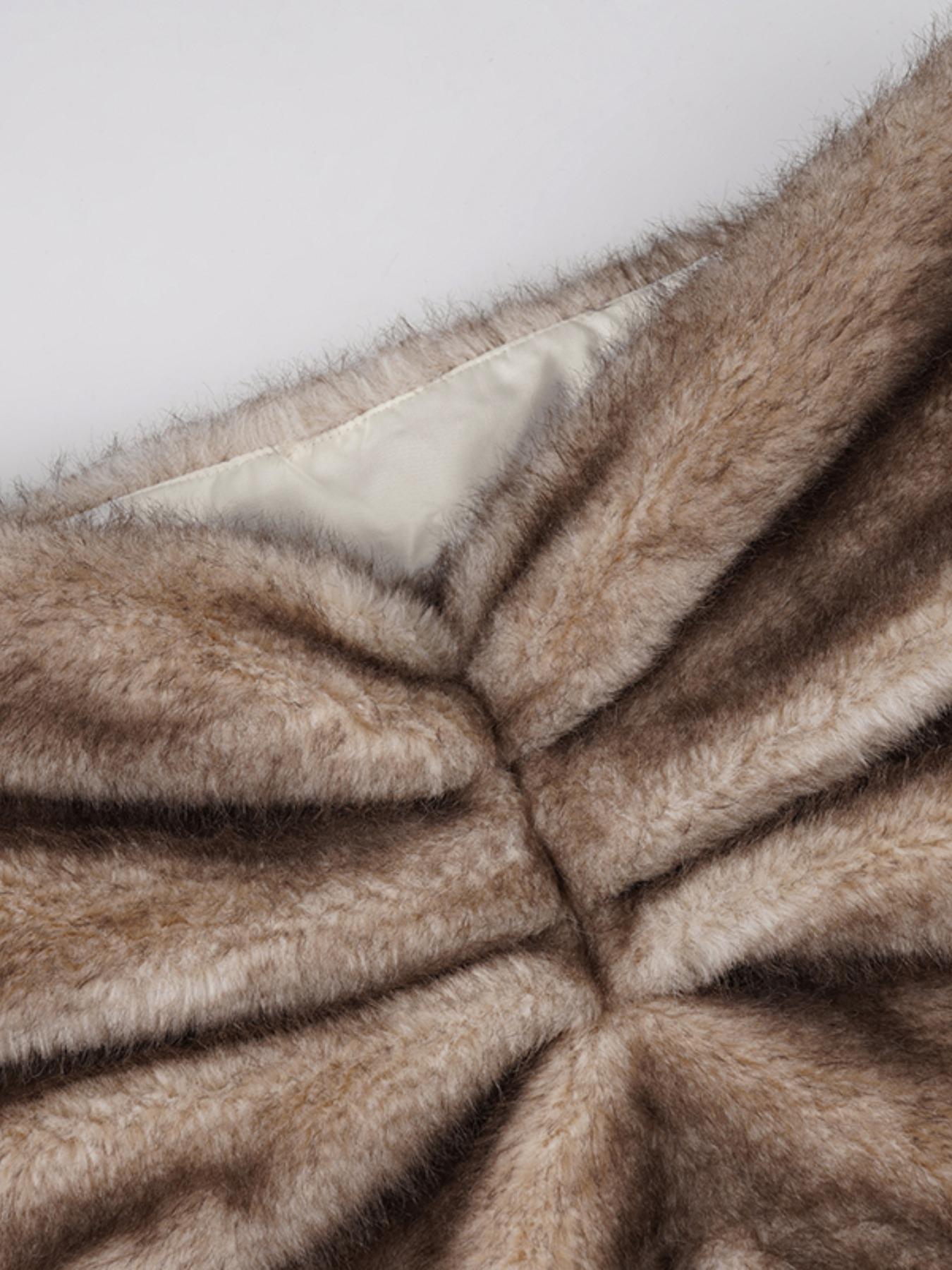 Plush Ruched Mini Skirt, Stylish Low Waist Party Dress for Women, Trendy Fashionable Ladies' Half Skirt, Comfortable & Chic Design