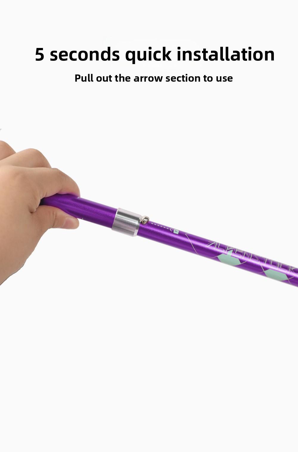 Namkabaw Ultra Light 6061 Aluminum Alloy Hiking Cane Foldable Hiking Cane Outdoor Hiking Cane