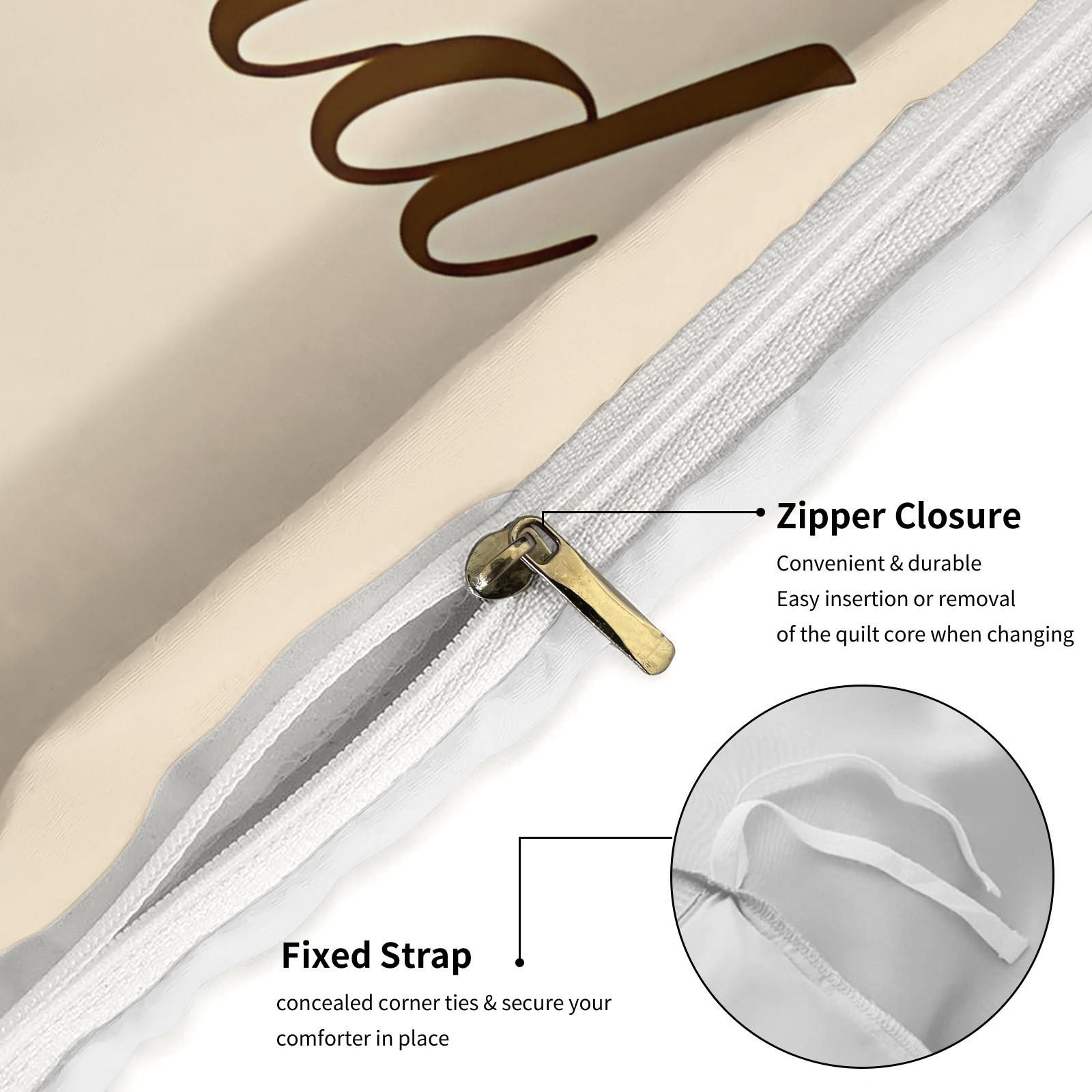 Expression Textile Printing Pattern Bedding Set, Includes 1 Bed Cover and 1 or 2 Pillowcases, Excluding Quilt and Pillow Core, Suitable for Bedroom or Dormitory Bedding Sets, Ideal for Gifting or Personal Use