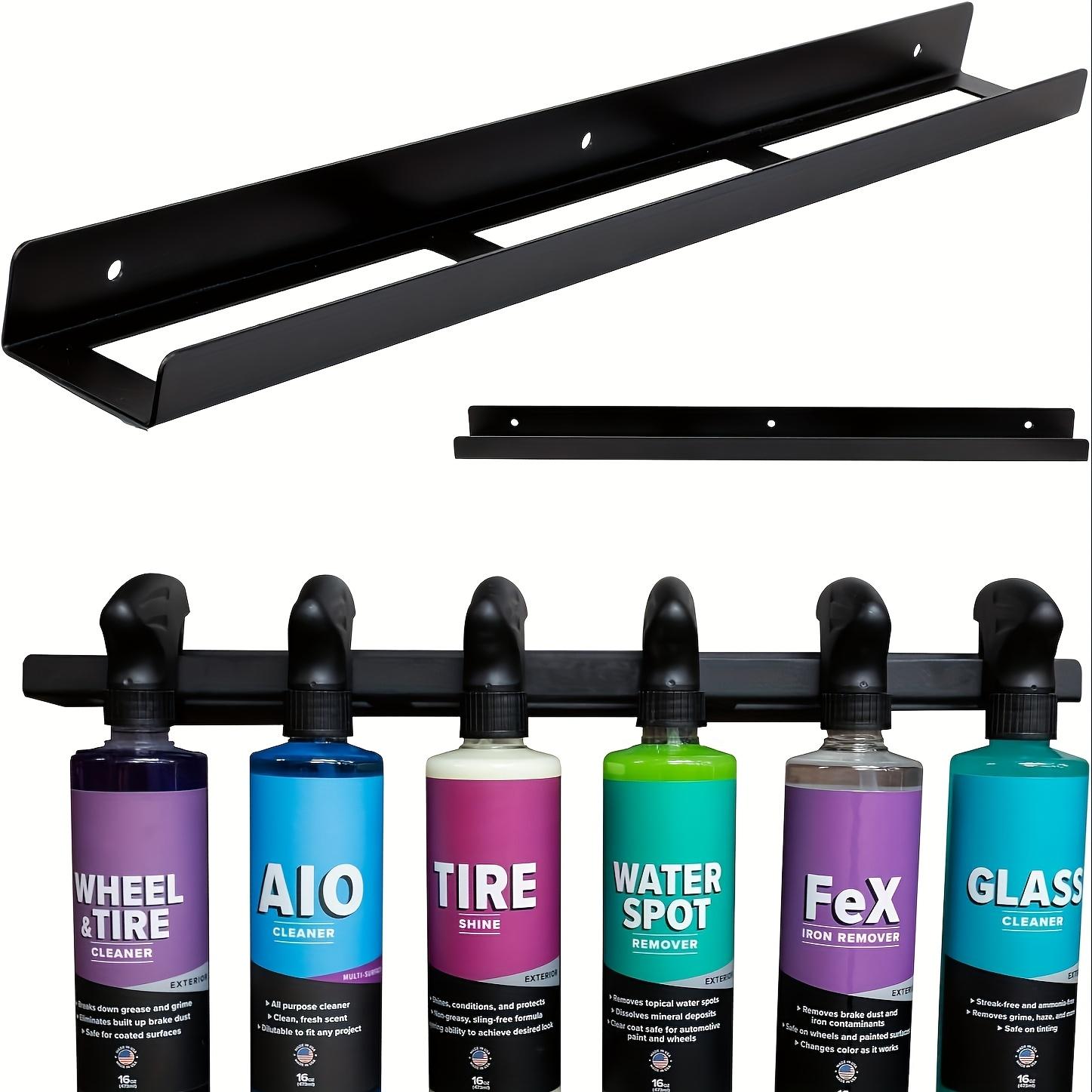 Trigger Bottle Rack, Spray Bottle Display Hook, Wall Mounted Storage Shelf, Spray Bottle Organizer for Garage and Workshop, Organizing, Wall Shelf Unit