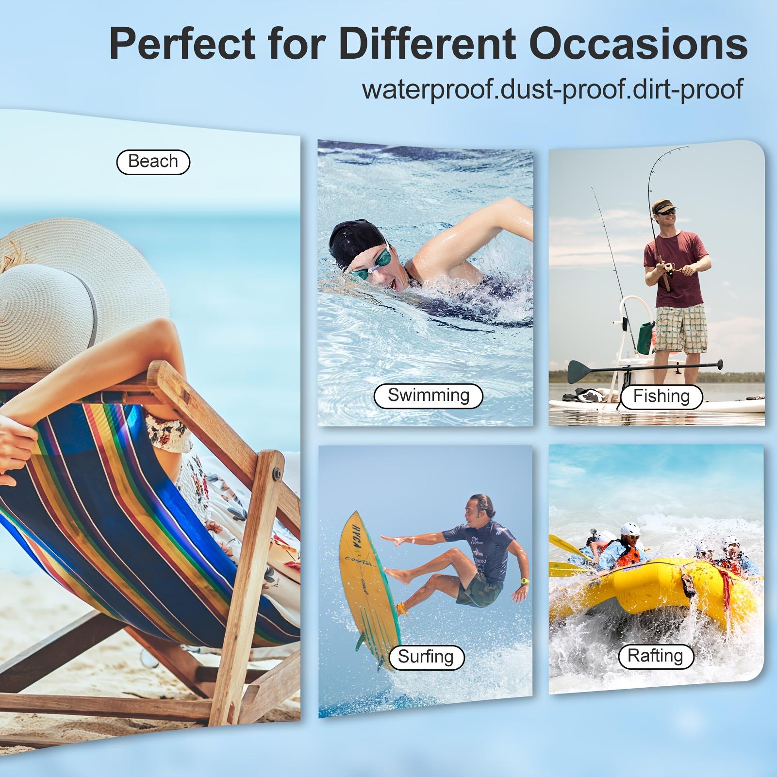 1pc Floating Phone Pouch with Storage Compartment And Adjustable Lanyard - a Large Capacity Dry Bag Suitable for iPhone, Samsung Motorola, Google, Xiaomi, Huawei,Crystal Clear, Sand-Proof, Perfect for Skiing, Swimming, Boating, And Kayaking Adventures