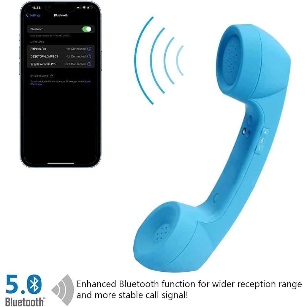 Retro Phone Handset with   and USB Handsets for Cell Phones -Proof Comfortable Call