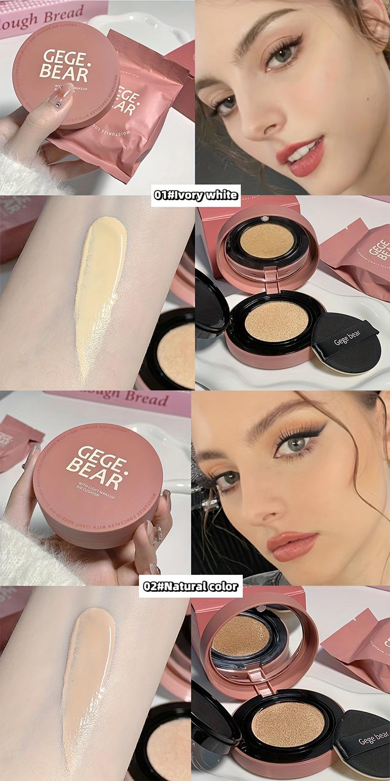 BB Cream Foundation - BB Foundation + Refill, for Use with A Powder Puff, Waterproof, Sweatproof, Oil-controlling, Moisturizing, Permanently Conceals Pores, Suitable As A Christmas or Valentine's Day Gift.