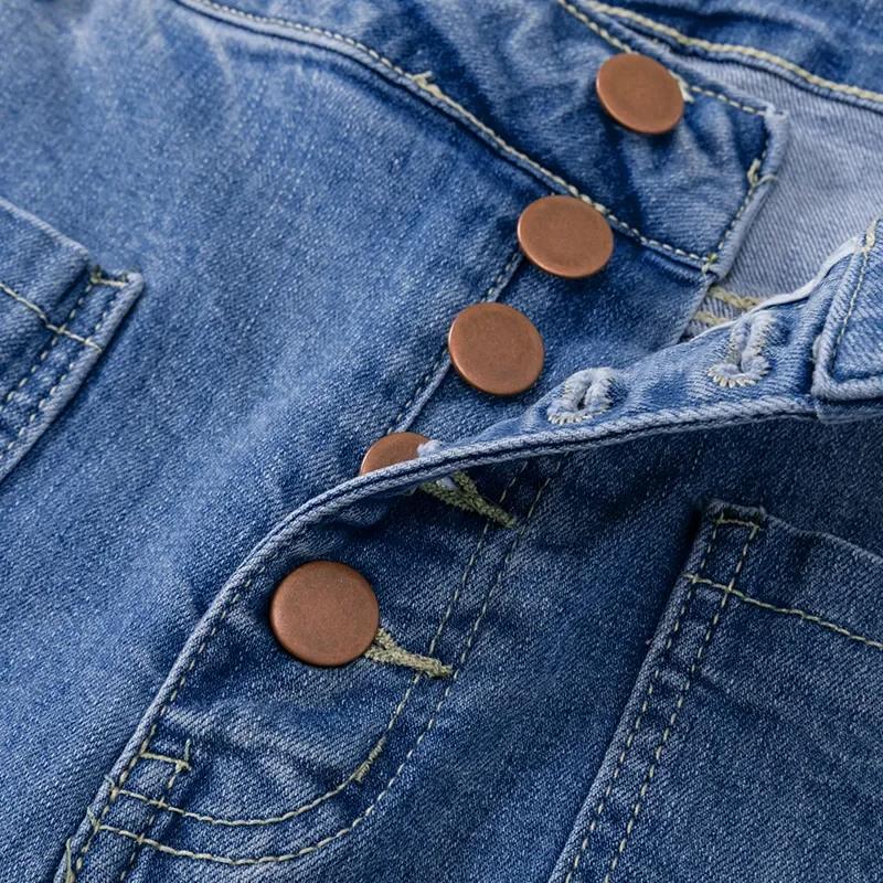 MIDIROSS Button Fly Booty Shaping High Waist Flare Jeans