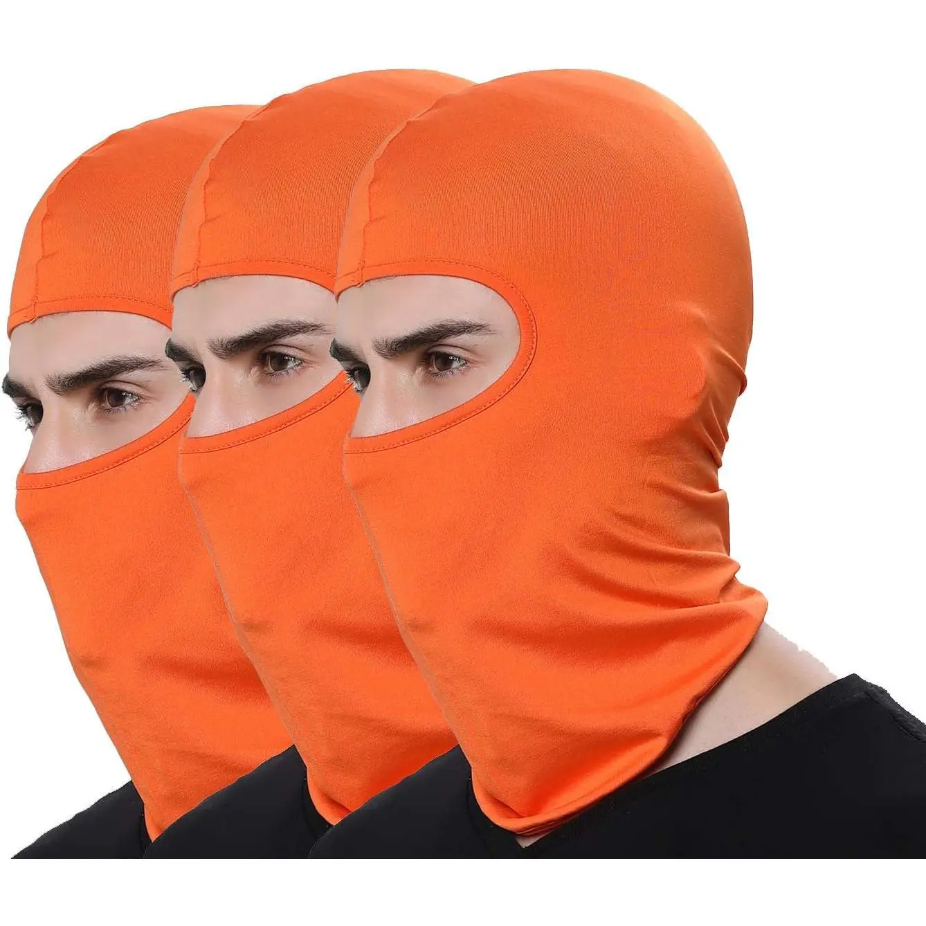 Pack of 3 Ski Mask Bandana Face Hat for Outdoor Airsoft Motorcycle Hood Helmet Balaclavas Headwear