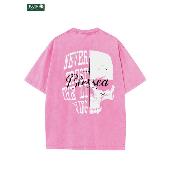 All-Season Men's Tshirts, Printed Men's Fashion, High-quality Heavy Washed Tee, Round Neck Loose Large Size Men's Short Sleeves Graphic Top.