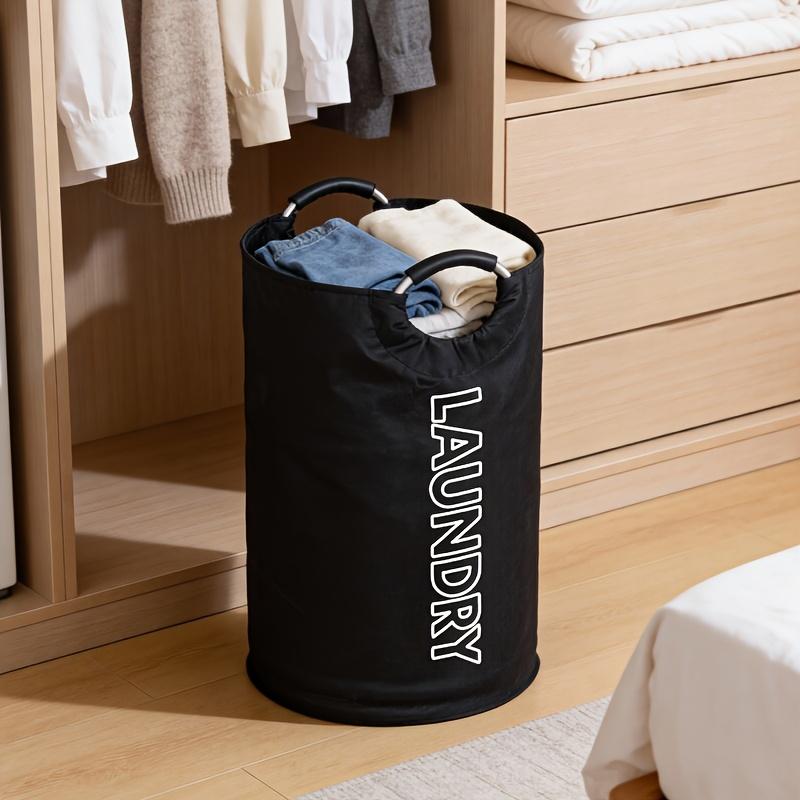 Large Bohemian Style Fabric Laundry Basket with Handle, Independent High Chair Dirty Clothes Storage Box, Durable Rectangular Design