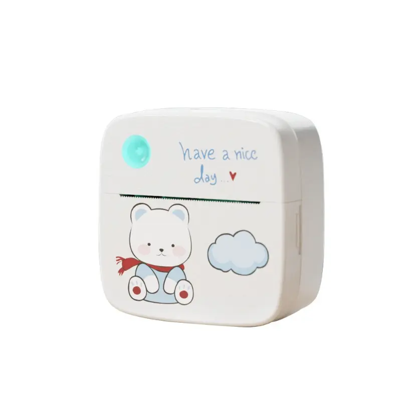Mini Pocket Thermal Printer, Portable Wireless Inkless Printer for Home Study Journal Notes & Photo Printing (Education Device Accessory)