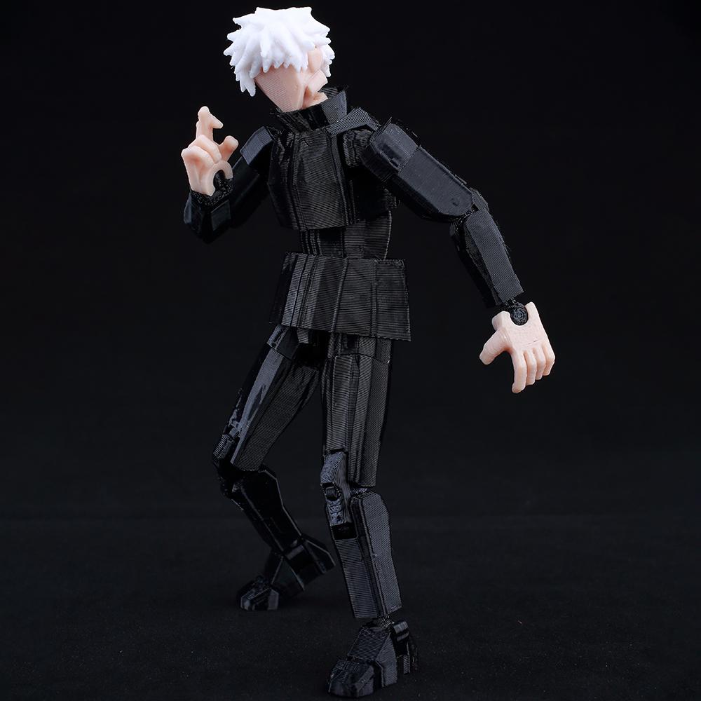 9L 3D Jujutsu Kaisen  Figure Titan 13 Anime Gojo Black Outfit Model Lucky 13 Model Dummy 13 Anime Multi-Jointed Poseable Toys