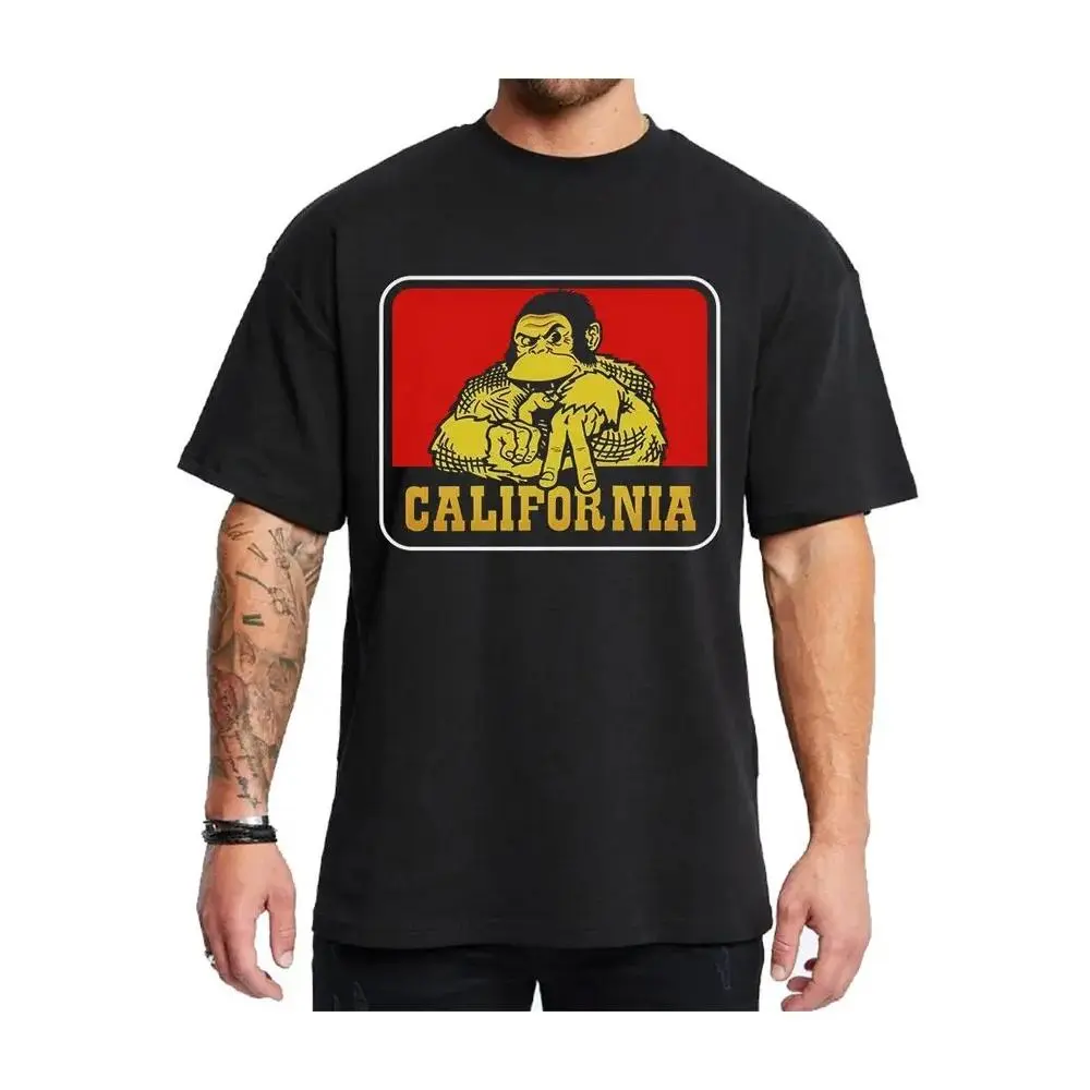 California Monkey LA Chicano Clothes Chicana Cholo Chola Style Clothing Unisex Hoodie Medium Heavy Sweatshirt for Men & Women Streetwear