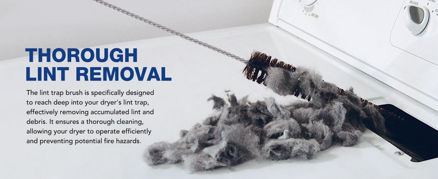 2 Pieces Dryer Vent Cleaner Kit VacuumAttachment with Brush -Multiple Combinations V1 Lint Remover Power Washer and Vacuum Hose Quickly RemovesLint home care