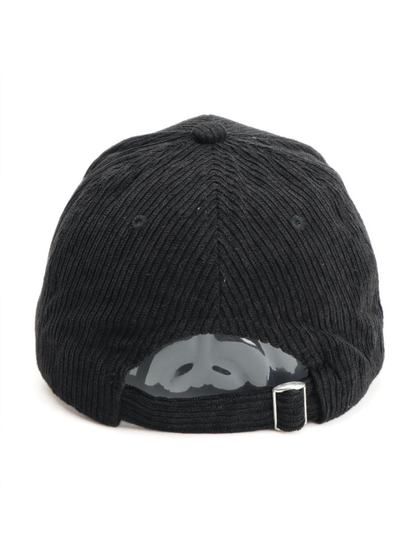 Unisex Solid Corduroy Baseball Cap Korean Style Curved Brim Duckbill Hat Warm Autumn Winter Daily Hat