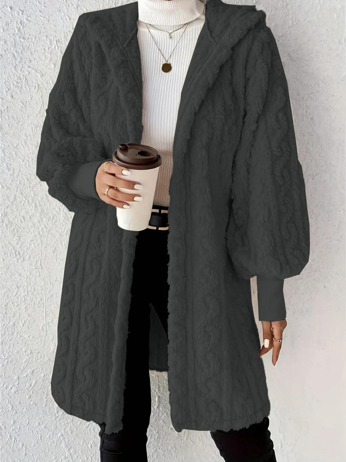 1 piece, comfortable and wearable nightgown for home, women's thickened autumn and winter velvet hooded super long coat pajamas