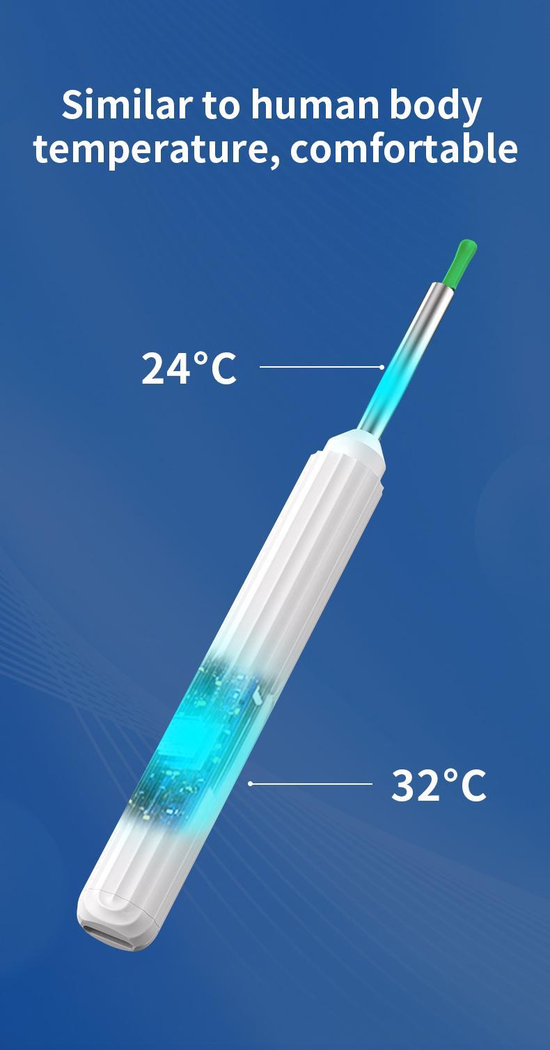 Earwax Removal Tool Kit with Camera, Portable 360° Wide-Angle Ear Cleaner, Type-C Charging, Waterproof Design, Easily and Safely Clean Your Ears, Compatible with iPhone and Android Phones, Father's Day Gift