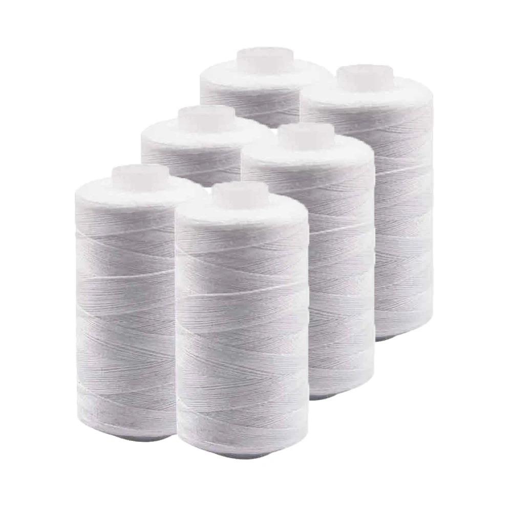 4 Pack Durable Polyester Thread 500m, Generous Length, Strong Sewing Threads for Clothing, and, Ideal for Sewing Supplies, Sewing Machine Thread