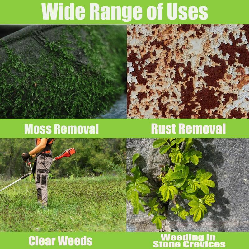 6-Inch Steel Wire Weed Brush Trimmer Head – Ideal for Removing Moss, Grass, and Rust from Pavement, Stone Joints, and Driveways