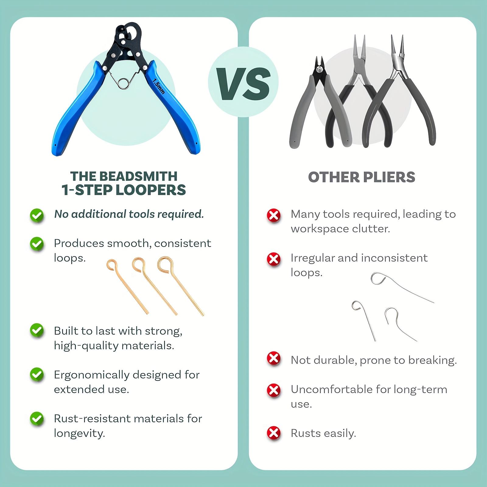 1 Pack 1.5mm Coil Needle Pliers, Roll Copper Wire 0.6mm-1.0mm, Metal Loop Tool, Efficient Design, Durable and Long-Lasting, Hand Tools