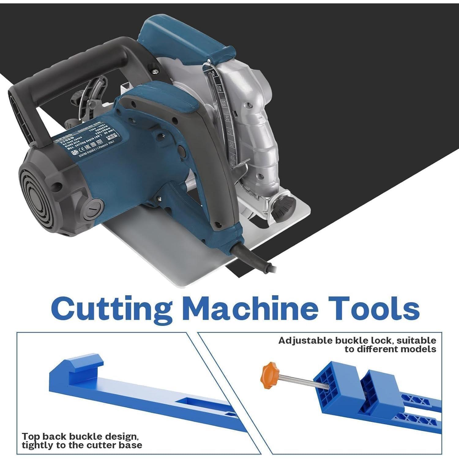 Adjustable Cutting Machine Base Guide,Electric Circular Saw Milling Positioning Clamp,Circular Saw Guide Precision Wood Cutting Guide,Woodworking Tools Accessories for Precision Cutting and Task