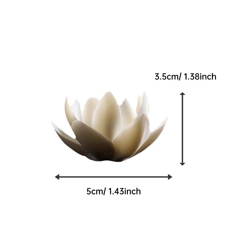 Handmade Lotus Incense Holder, Ceramic Material, Elegant Design, Ideal Home and Office Decor, Enhances Holiday Atmosphere
