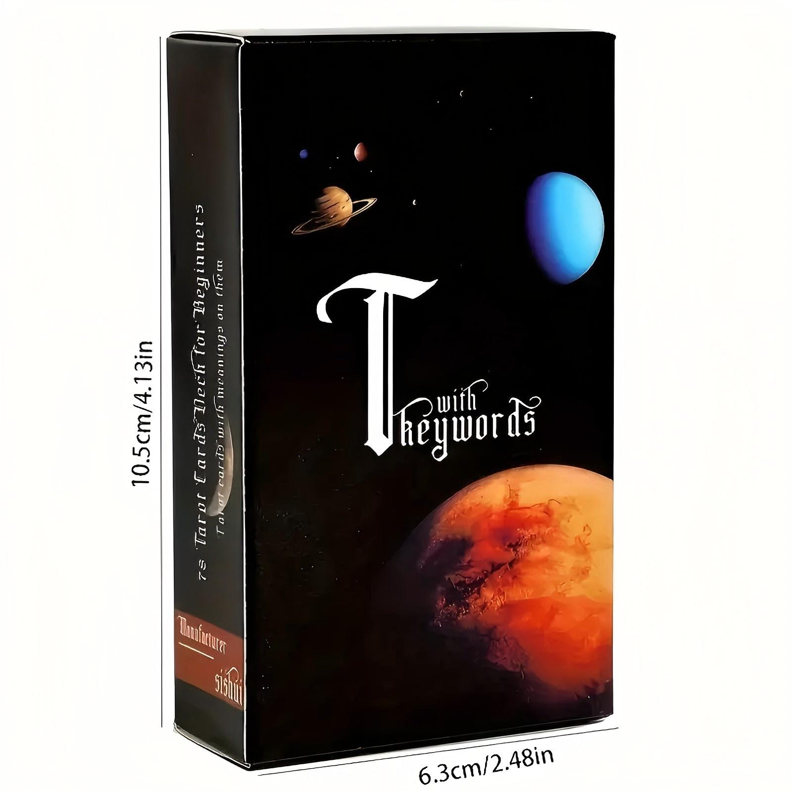 tarot cards Beginner Tarot Cards With Meanings - 78 Cards Learning Tarot Set - For Beginners & Tarot Enthusiasts Divination Astrology tarot cards metal playing cards Guidance Mysticism