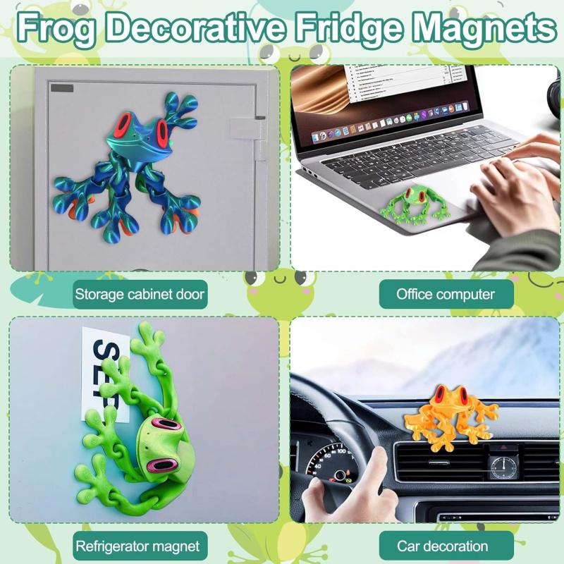 3D Printed Magnetic Frog Toy Night Light Magnet