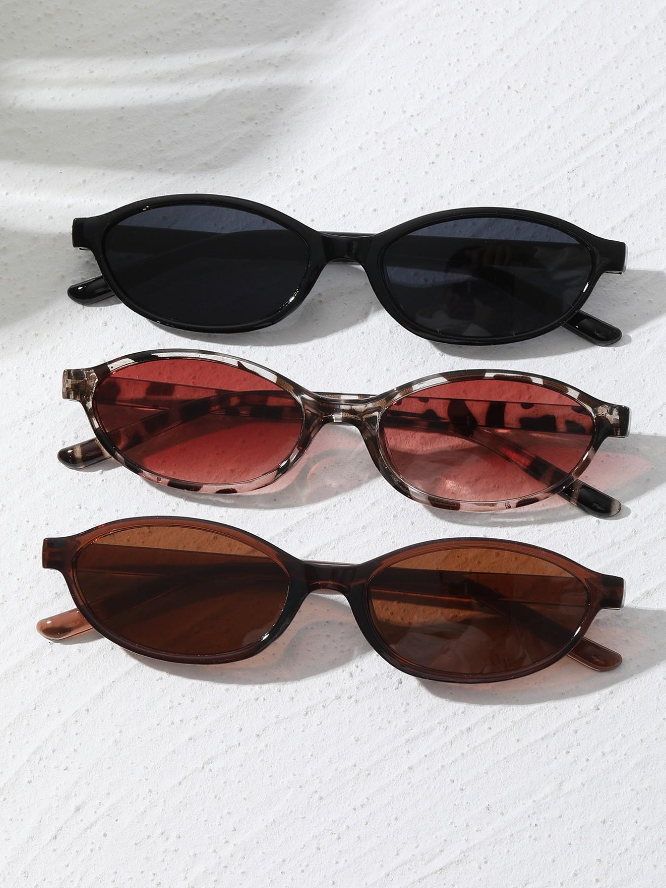 Vintage Oval Women's Sunglasses for Driving, Vacation, and Music Festivals, Stylish Retro Eyewear for Casual Outings, Fashionable Sunglasses, Trendy Vintage Sunglasses