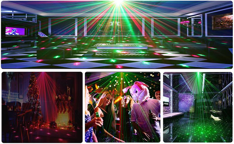 USB Powered Party Light, RGB Color Changing LED Stage Light with Remote Control, Sound Control Strobe Light for Party Home Show Bar Club Birthday KTV DJ Bar Karaoke