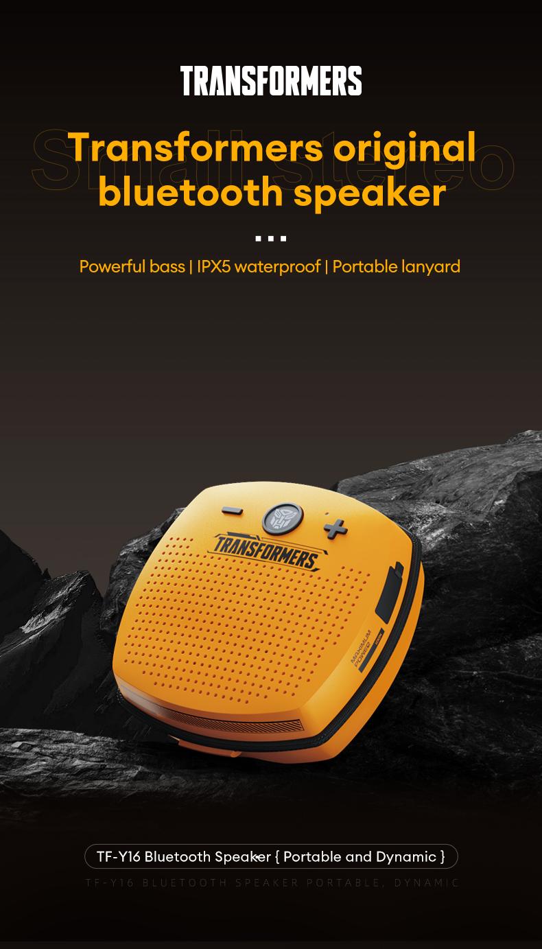 Transformers TF-Y16 Powerful bass，lPX5 waterproof，Portable lanyard