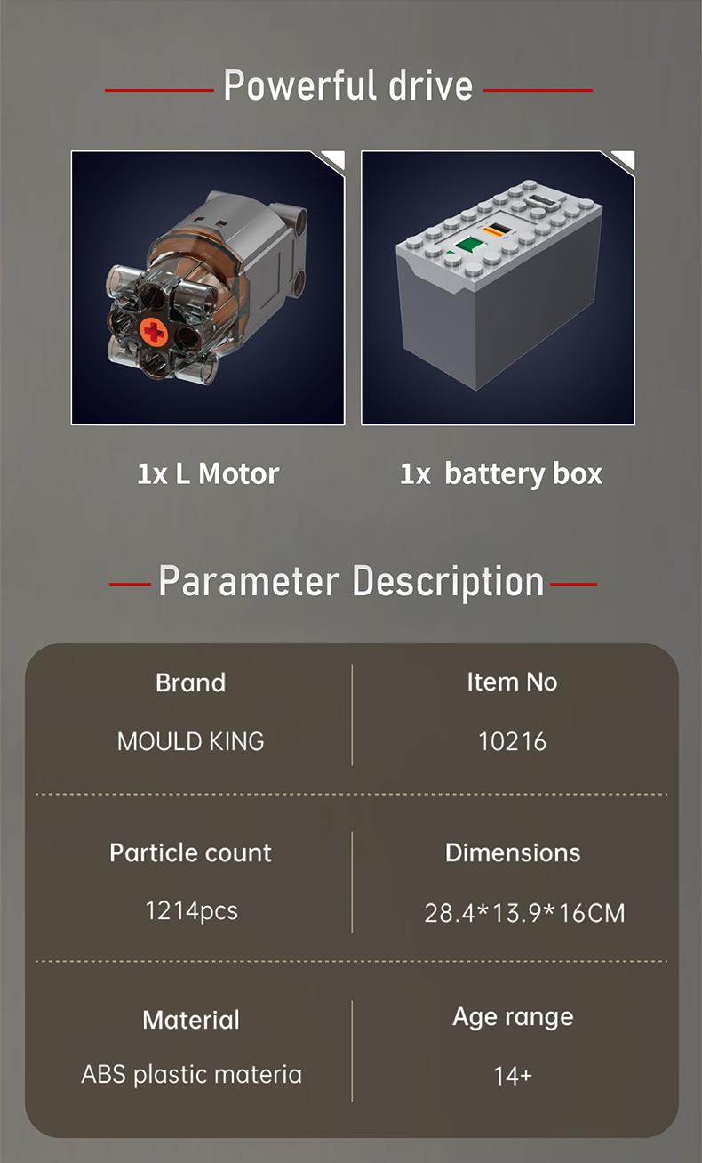 Mould King 10216 Turbine Engine Motor Model Building Block STEM Toy Display 1214 Pcs Mould King 10216 Turbine Engine Motor Model Building Block STEM Toy Display 1214 Pcs