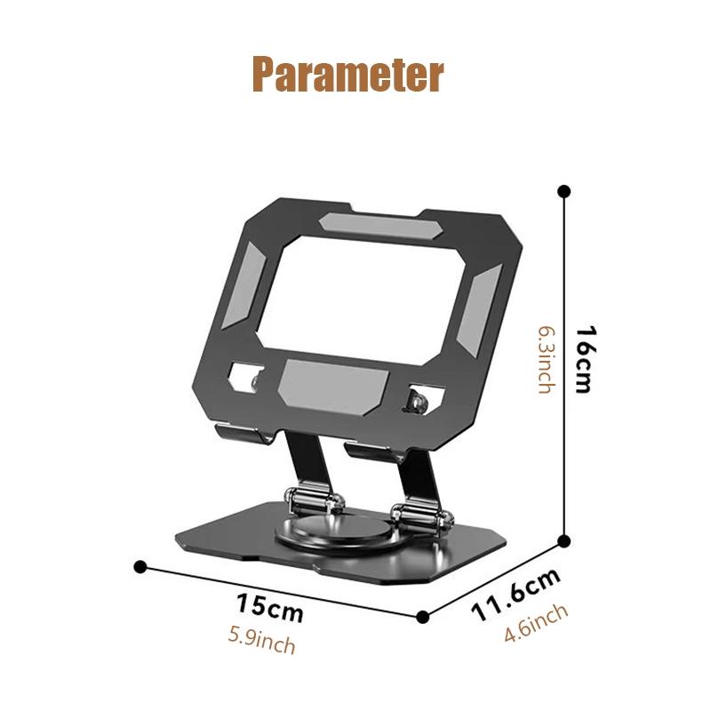 Adjustable Laptop Stand, Computer Stand with 360 Rotating Base, Ergonomic Laptop Riser Mount for Desk Foldable Protable Computer Desk.