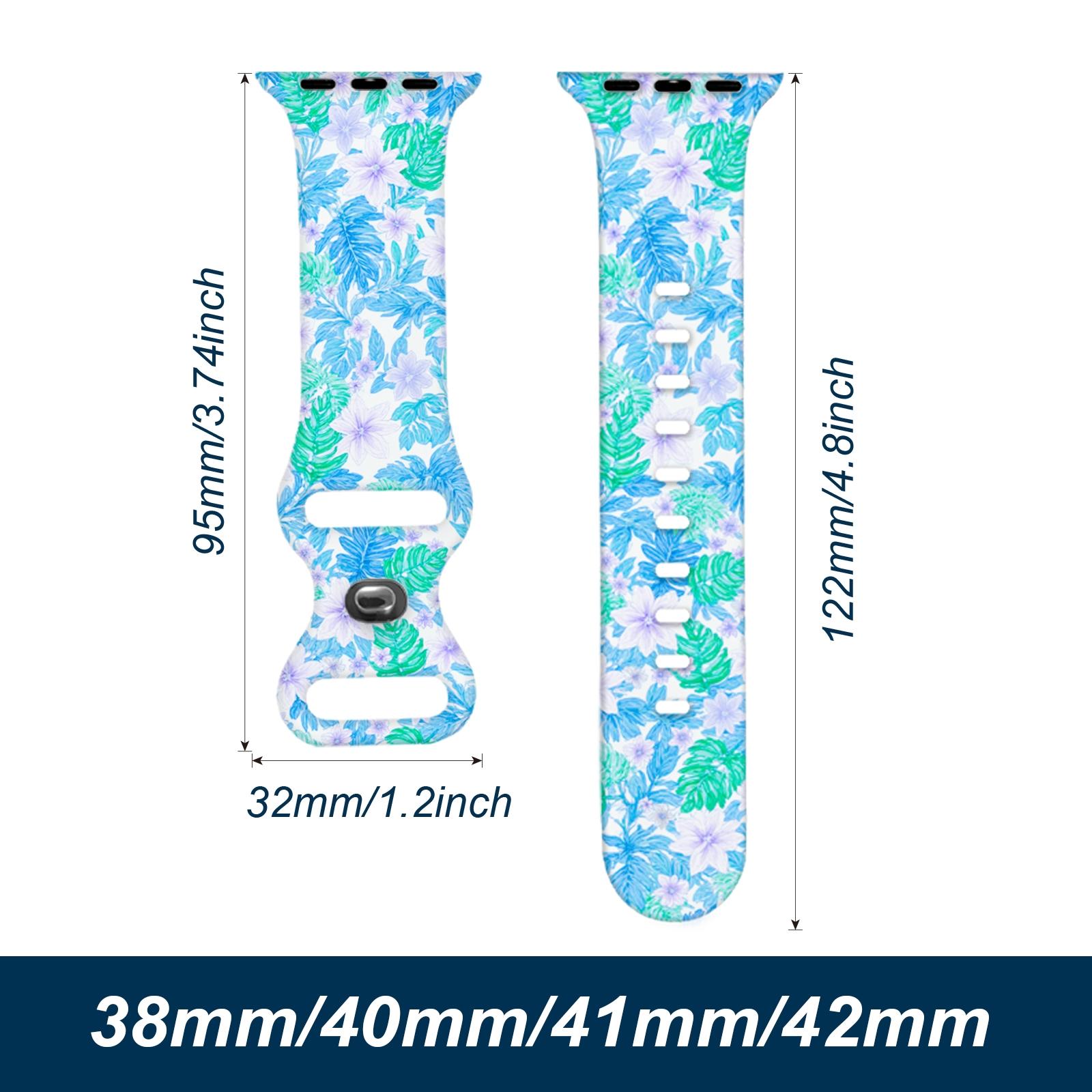 Apple watch Silicone Watch Band 38/40/41/42mm 44/45/46/49mm Unisex Series1/2/3/4/5/6/7/8/9/10/Ultra/SE Strong Resilience Break Resistant