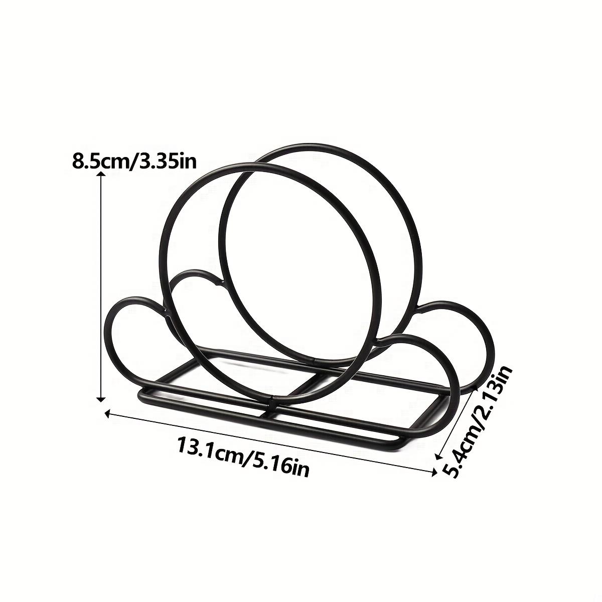 Decorative Metal Napkin Holder, Heart & Round Hollow-Out Tissue Stand, Vertical Paper Towel Organizer for Kitchen Counter, Dining Table, Restaurant & Café, Stylish Desktop Decor