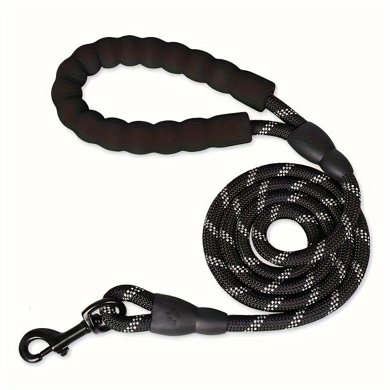 Dog Training Leash with Striped Pattern, Durable Polyamide Material, Padded Handle, Shock Absorption, Suitable for Small Medium Large Dogs