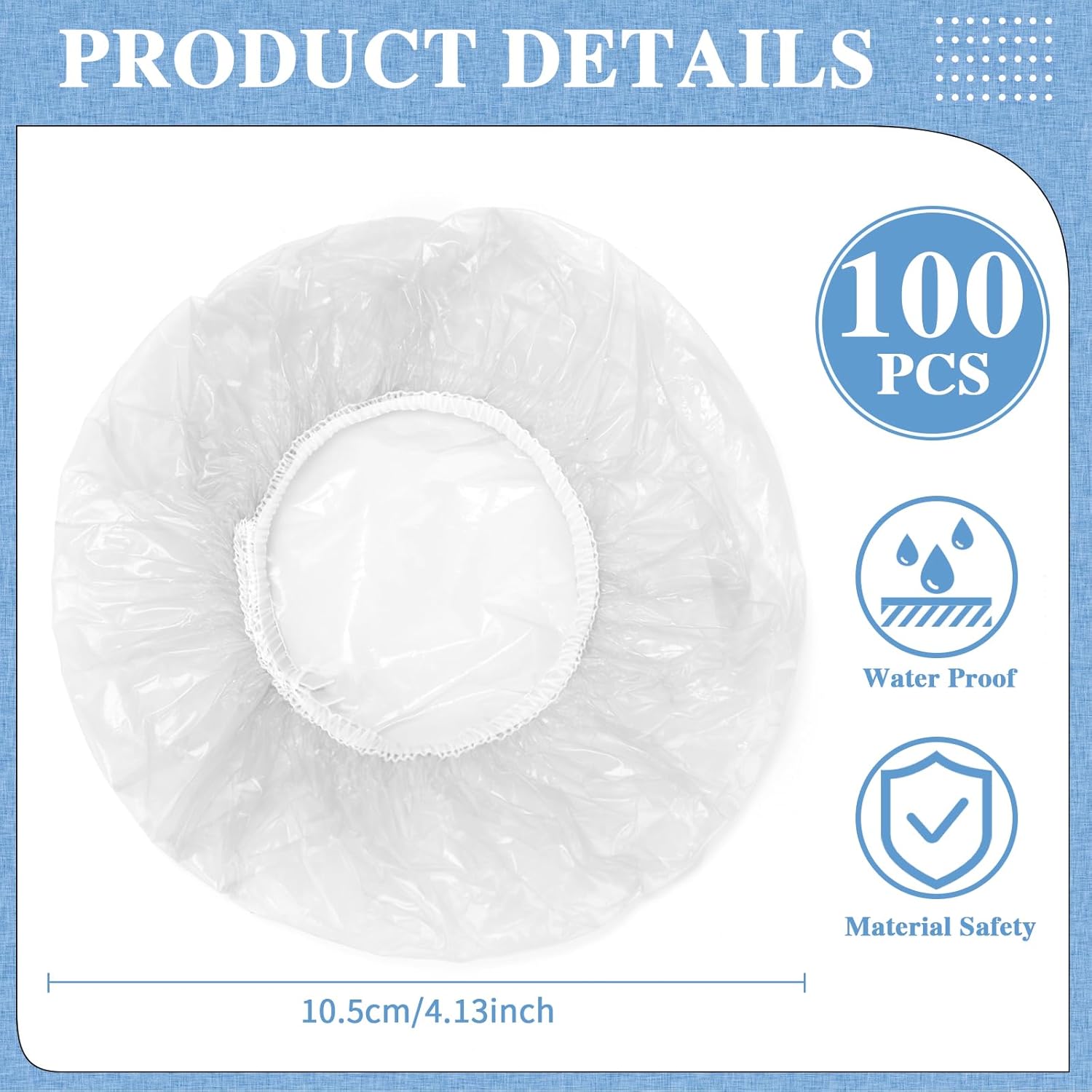 100 count Scrunchie Drink Covers Bulk Disposable Plastic Covers for Cups, Beverage Protection Cover for Christmas Bar Club Adult Drink Beverage Stretchable(Clear)
