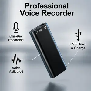Professional Voice Activated Digital Recorder| 8GB HD Noise Reduction Audio Recorder| Ultra-Thin Portable Recording Pen For Meetings & Interviews