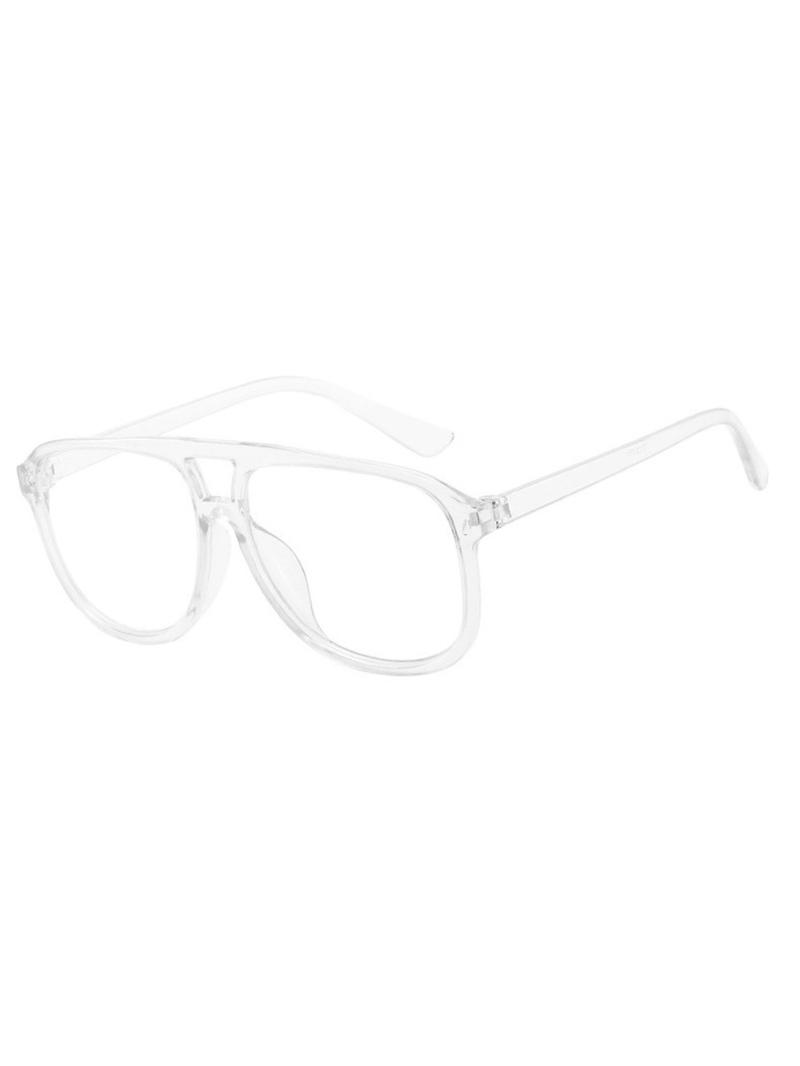 Unisex Simple Style Tinted Lens Aviator Sunglasses, Trendy Casual Sunglasses for Everyday Use, Fashion Accessories for Outdoor Activities