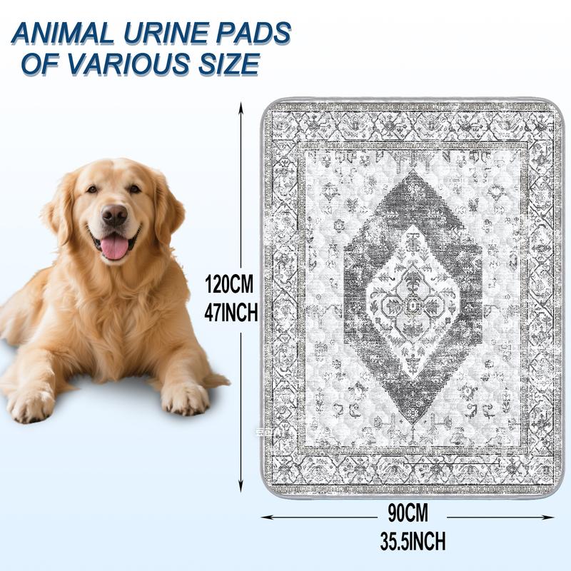 Washable Pee Pads for Dogs and Cats - Super Absorbent Reusable Puppy Training Pads - Waterproof, Leak-Proof & Non-Slip Whelping Pads for Pet Housebreaking  Potty Pads for Floor, Crate, Couch, Whelping Pads Pet Supplies 35.5*47inch 2pcs