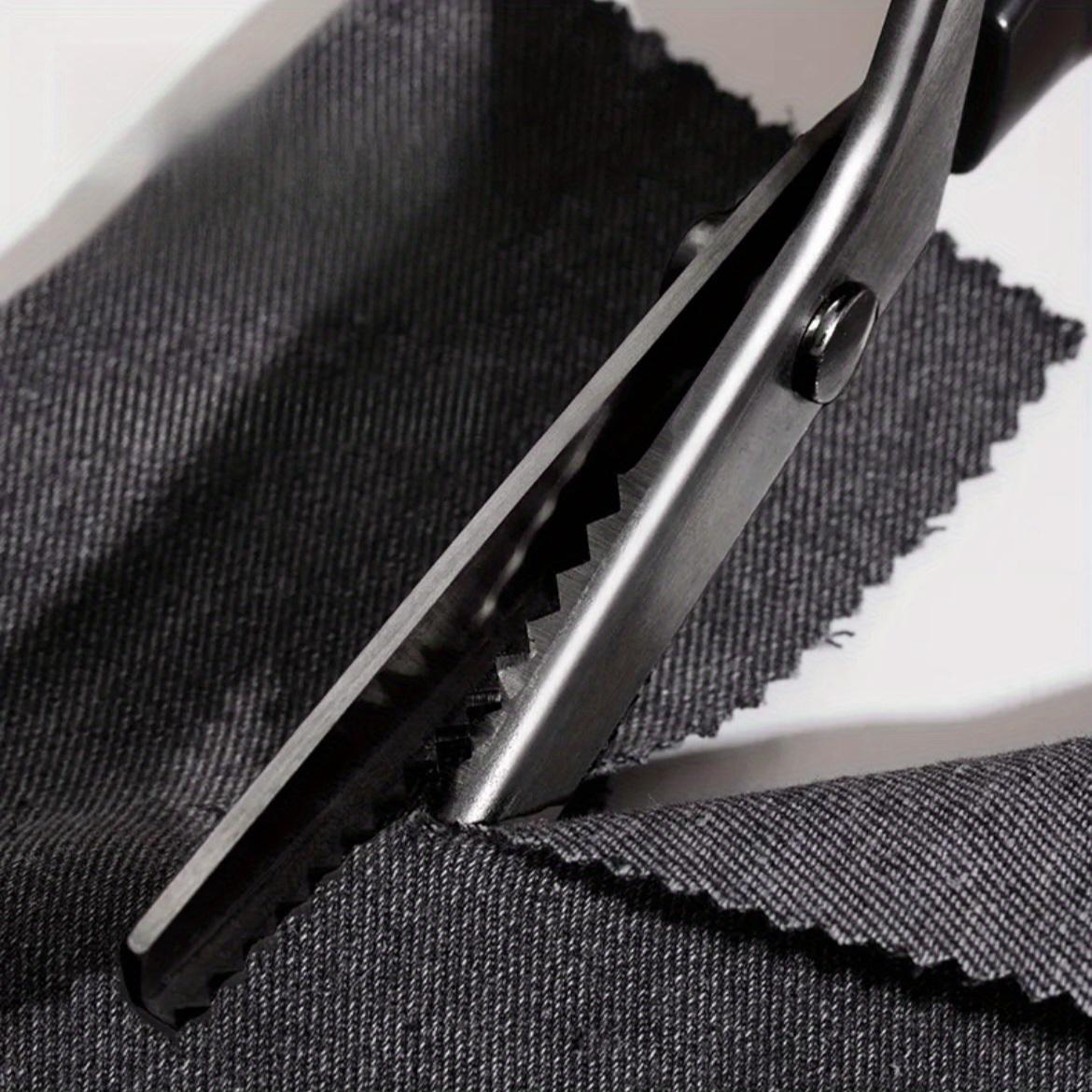 1pc Pinking Shears, Zig-Zag Fabric Scissors for Preventing Fraying, Professional Sewing Scissors with Ergonomic Handle for Fabric, Crafts, Dressmaking & Home Textiles