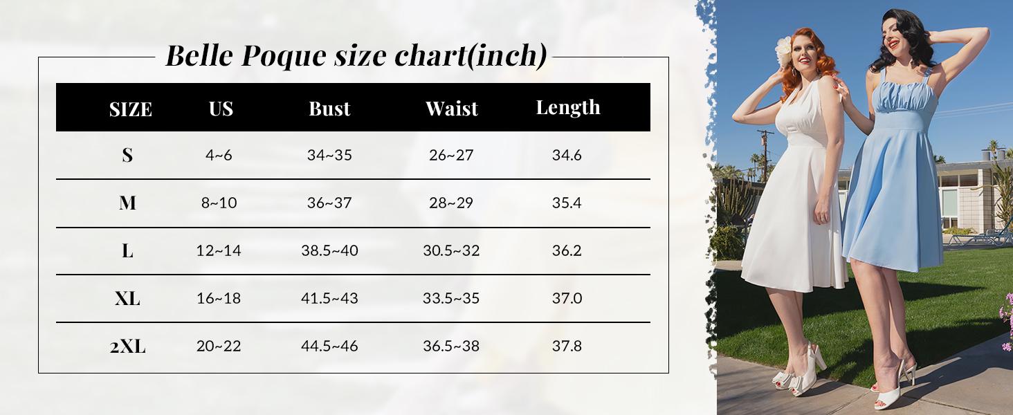 Belle Poque Vintage Floral Dress for Women Summer 1950s A-line Sleeveless Swing Flowy Ruched Midi Wedding Guest Dresses