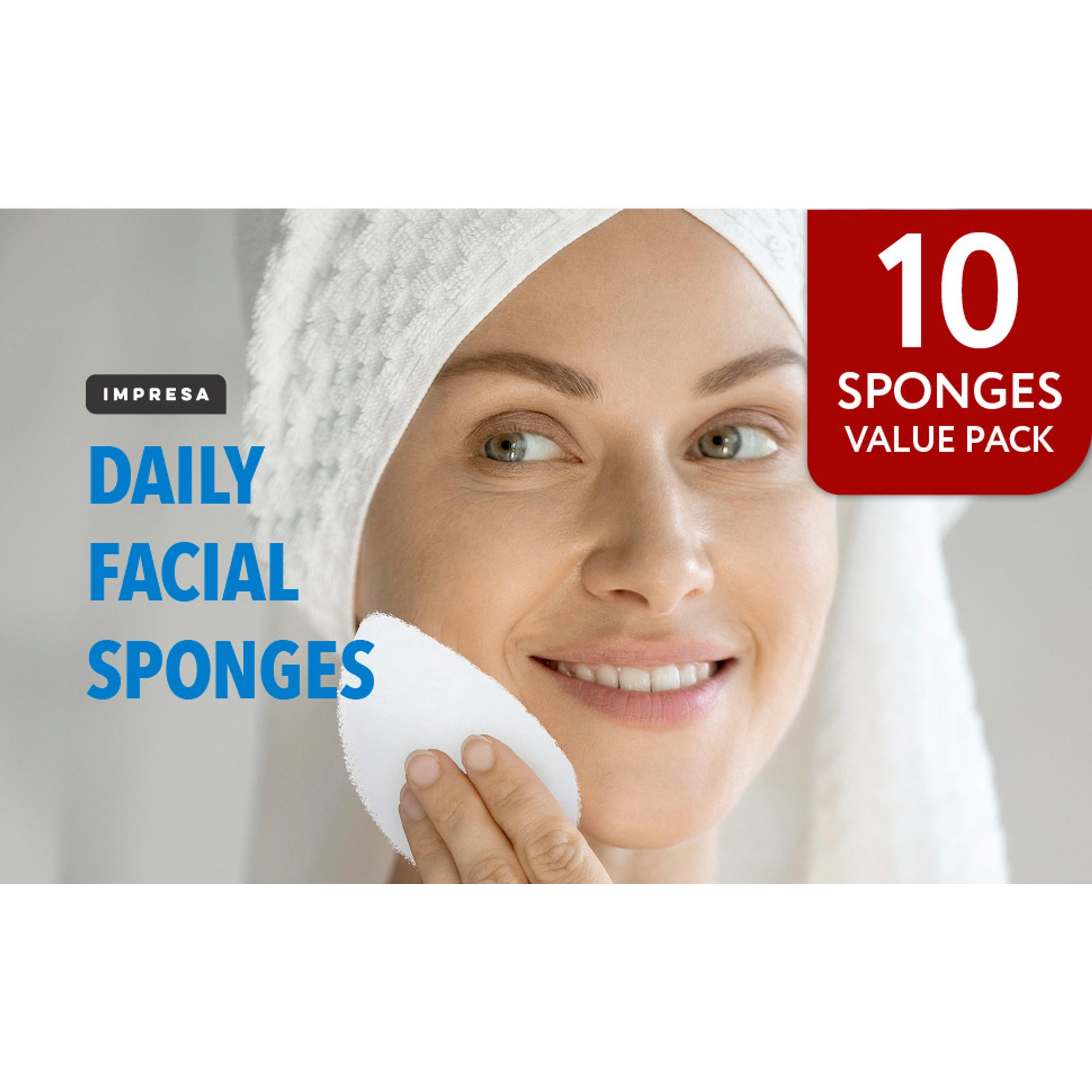 Facial Exfoliating Pads - Deep Cleansing Facial Sponges - Daily Exfoliation Face Scrubbers - Extra Thick Face Sponge - White, Pack of 10 Facial Exfoliating Pads - Deep Cleansing Facial Sponges - Daily Exfoliation Face Scrubbers - Extra Thick Face Sponge - White, Pack of 10