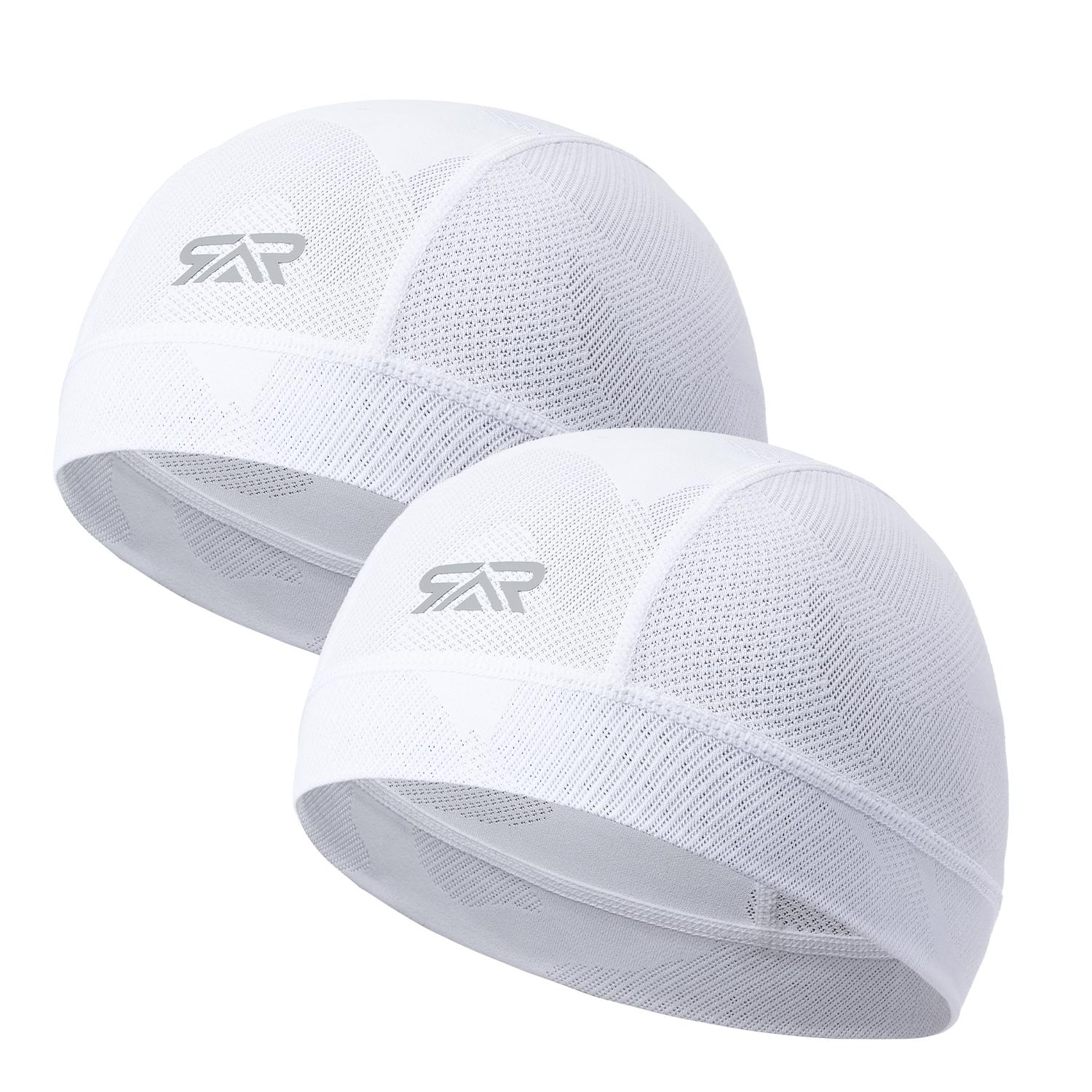 SHINEMEOTH Breathable Mesh Cycling Hat, Non-Fade Cationic Helmet Liner, Moisture Wicking Anti-Slip Skull Cap