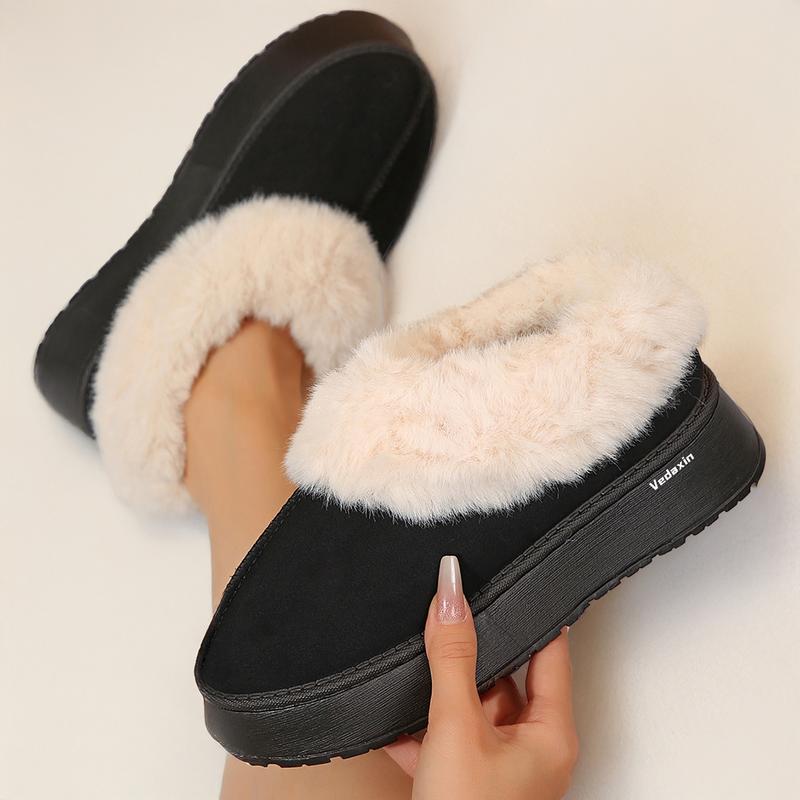 Women's Cozy Plush Snow Boots Comfortable Plush Lining Anti-Skid Thick Bottom For Both Outdoor Indoor Springfresh