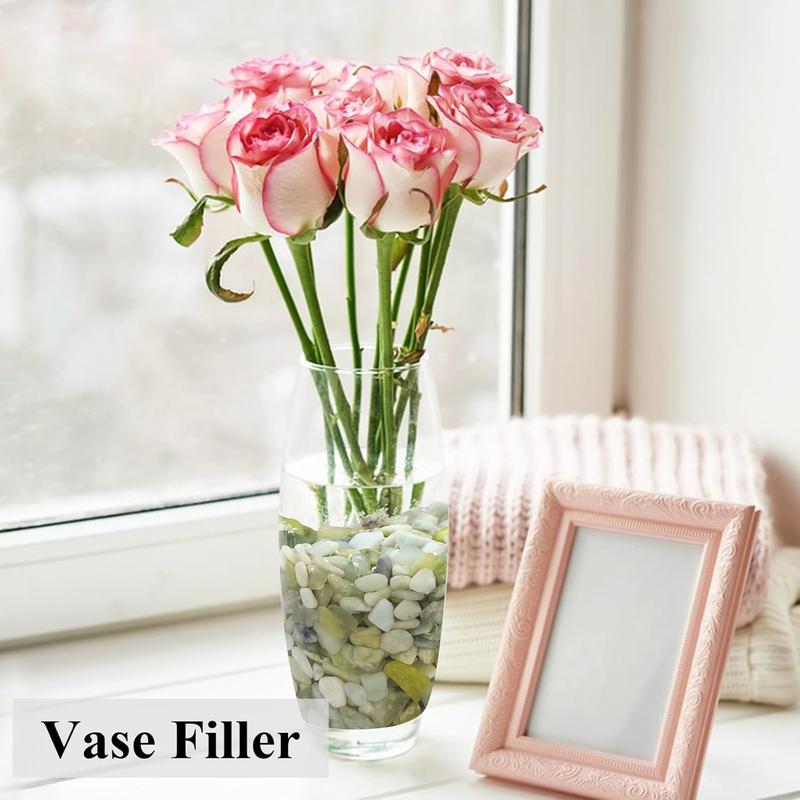 2 lbs Pea Gravel - 3/8 Inch Small Pebbles Rocks for Indoor Plants, Succulents, Cactus, Fish Tank, Terrarium, Landscaping and Decorative Stones(32 oz, 6-9 mm)