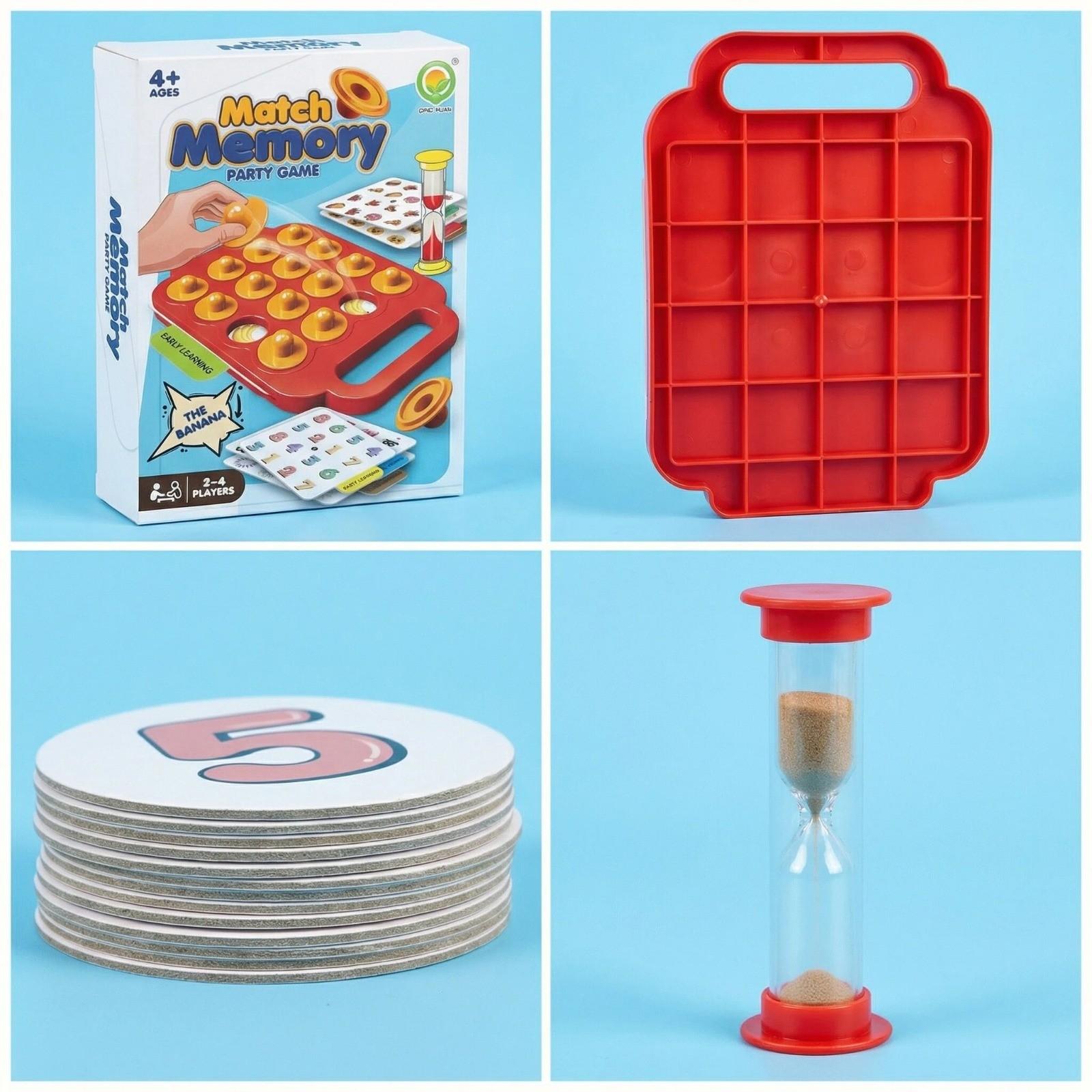 Table Flip Chess Memory Training Game, Interactive Two-Person Board Game, Pair Card Educational Toy, Suitable for 2-4 People