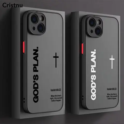 "God's Plan" Isaiah 60:22 Bible Verse Cross Unisex American Retro Luxury Shockproof Phone Case, Handheld Device Casing & Cover with Protection, Phone Accessory for iPhone 17-11 Pro Max, iPhone 16, Samsung S25